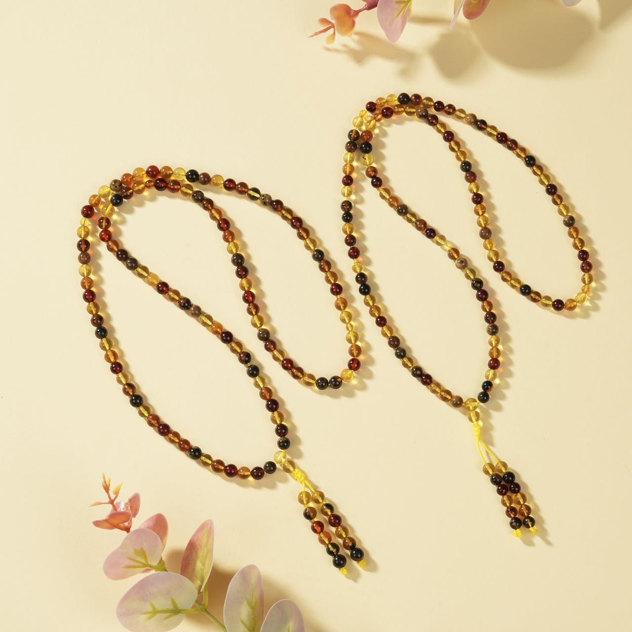 【云上好物】琥珀多宝项链-多样性发一件-5mm-DS83218（甄选）