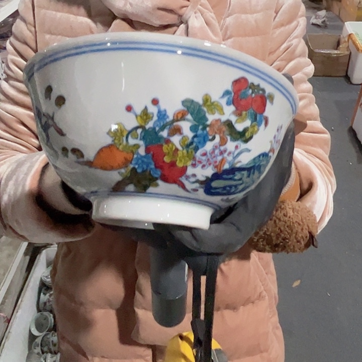 陶摆件景德镇高温瓷6寸碗