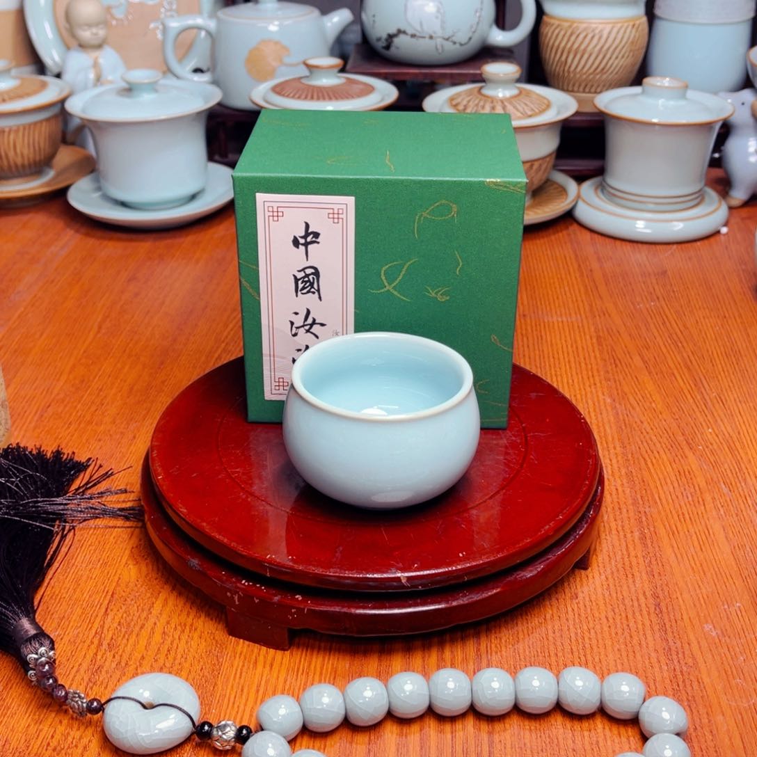 【闪购商品】汝瓷原产地，天青茶器摆件专场