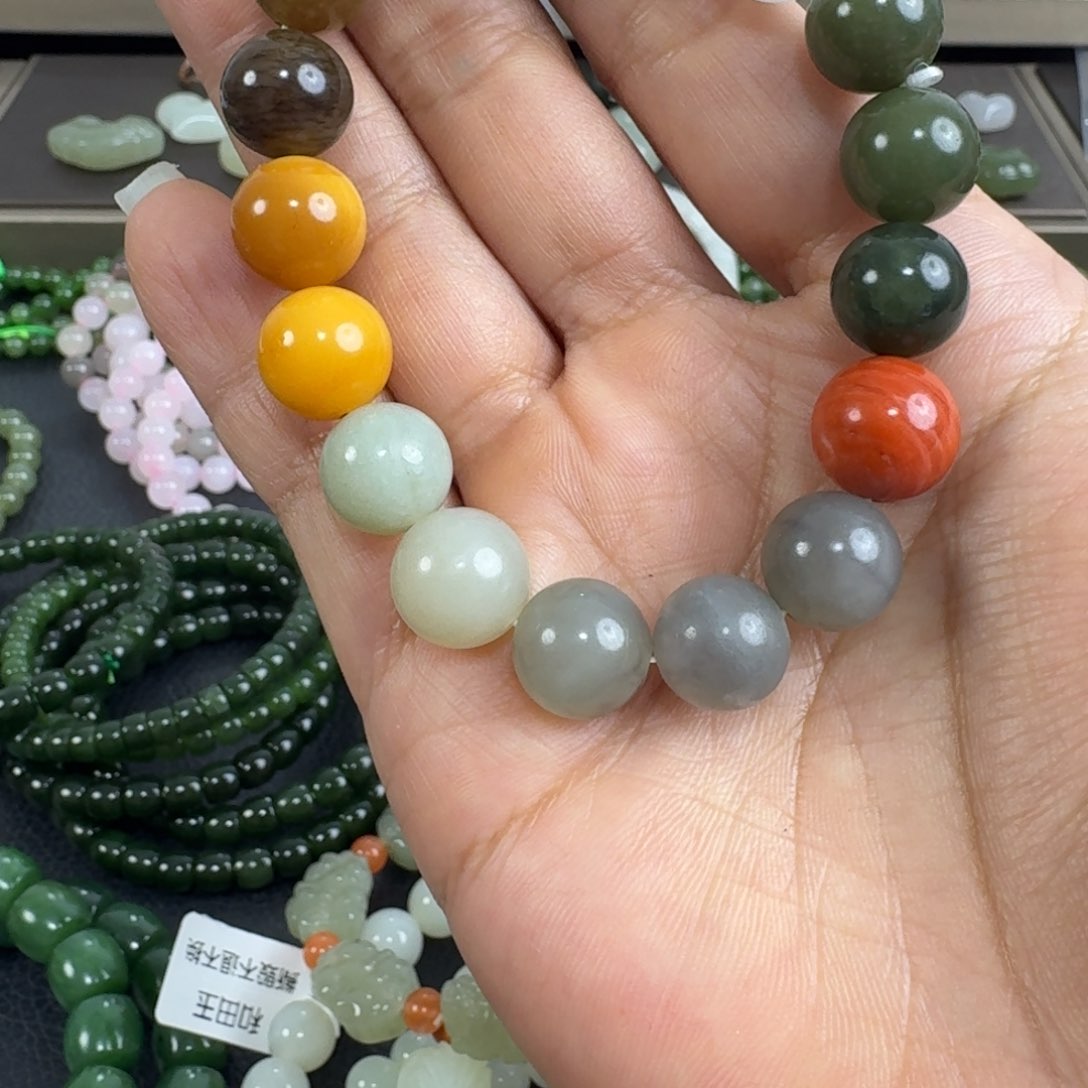 未镶嵌手串和田玉皓**空