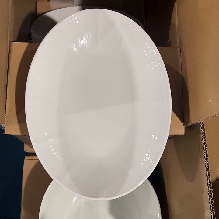 瓷片云梦青瓷10.5英寸鱼盘一个，包邮