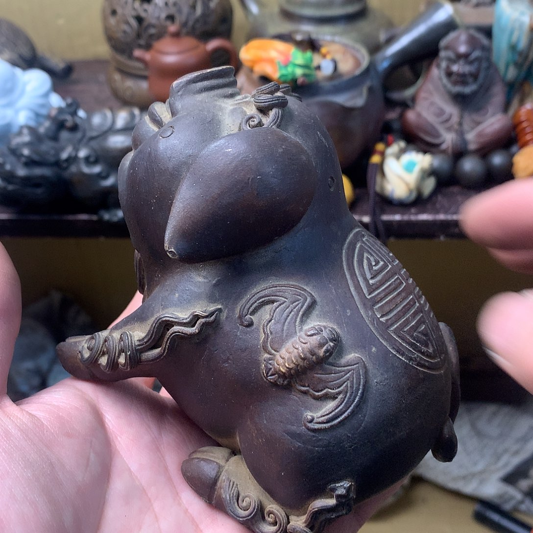 紫砂茶宠工艺美术作品