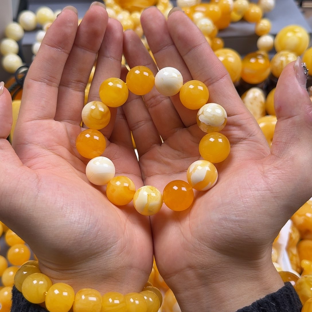 琥珀珠宝奇石未镶嵌17mm