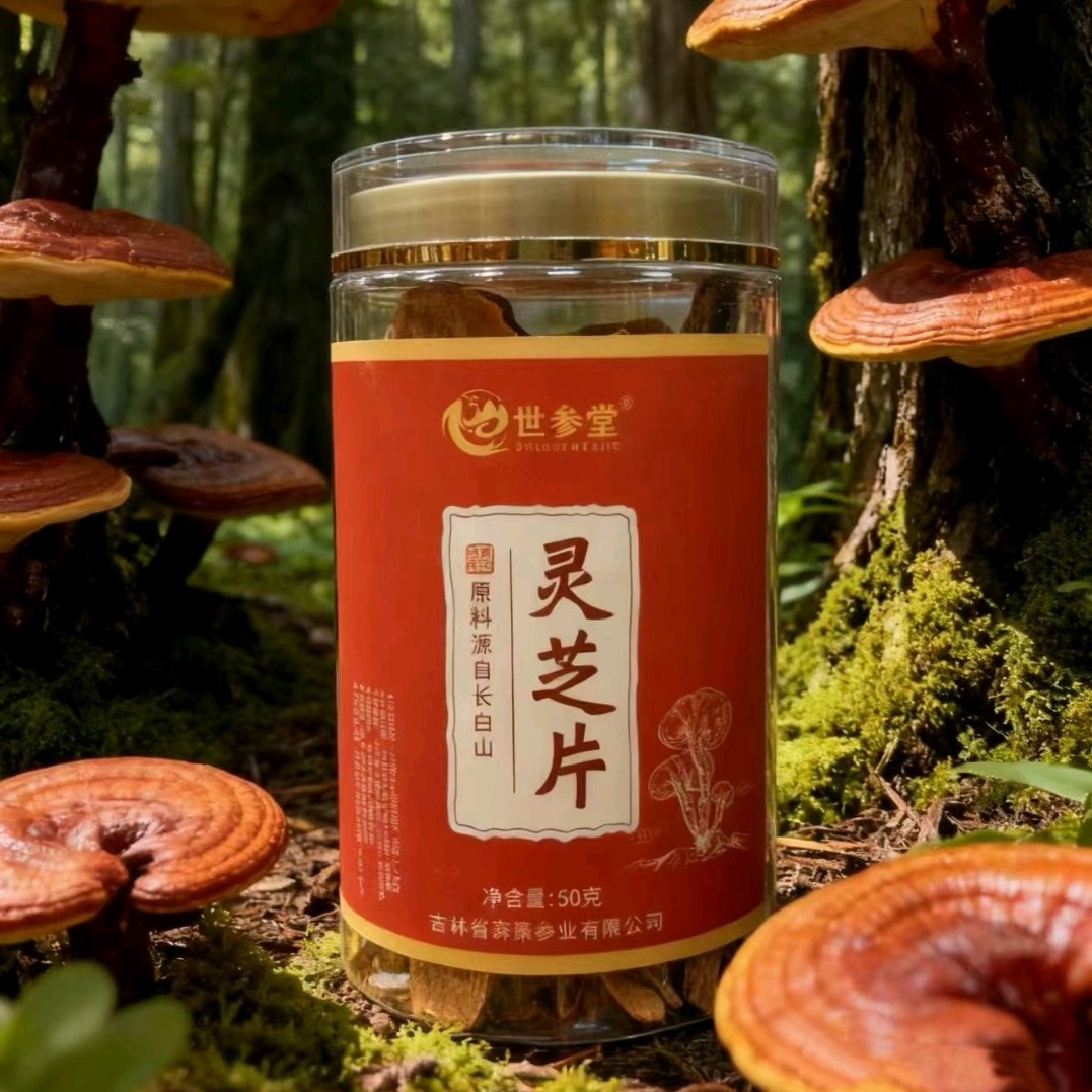 长白山灵芝片温和滋补 甄选切片