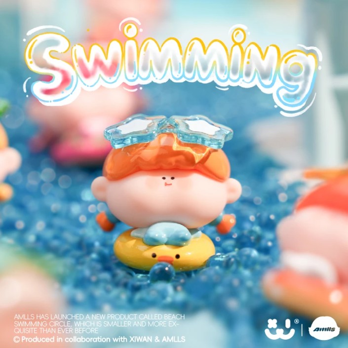 【拆盒】阿玛莉莉丝沙滩泳圈系列萌粒盲盒