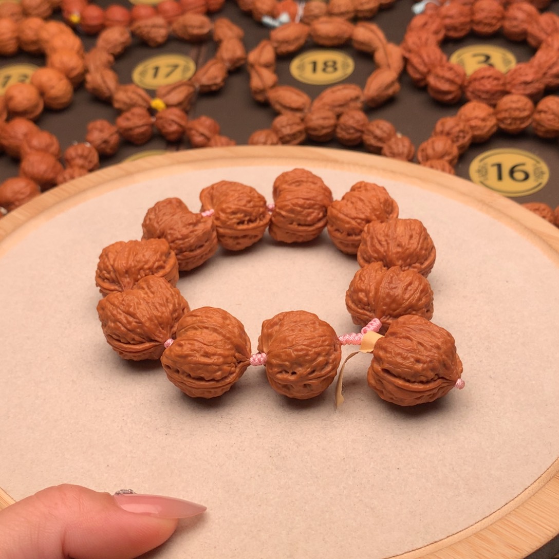 手串文玩核桃凹底爱心