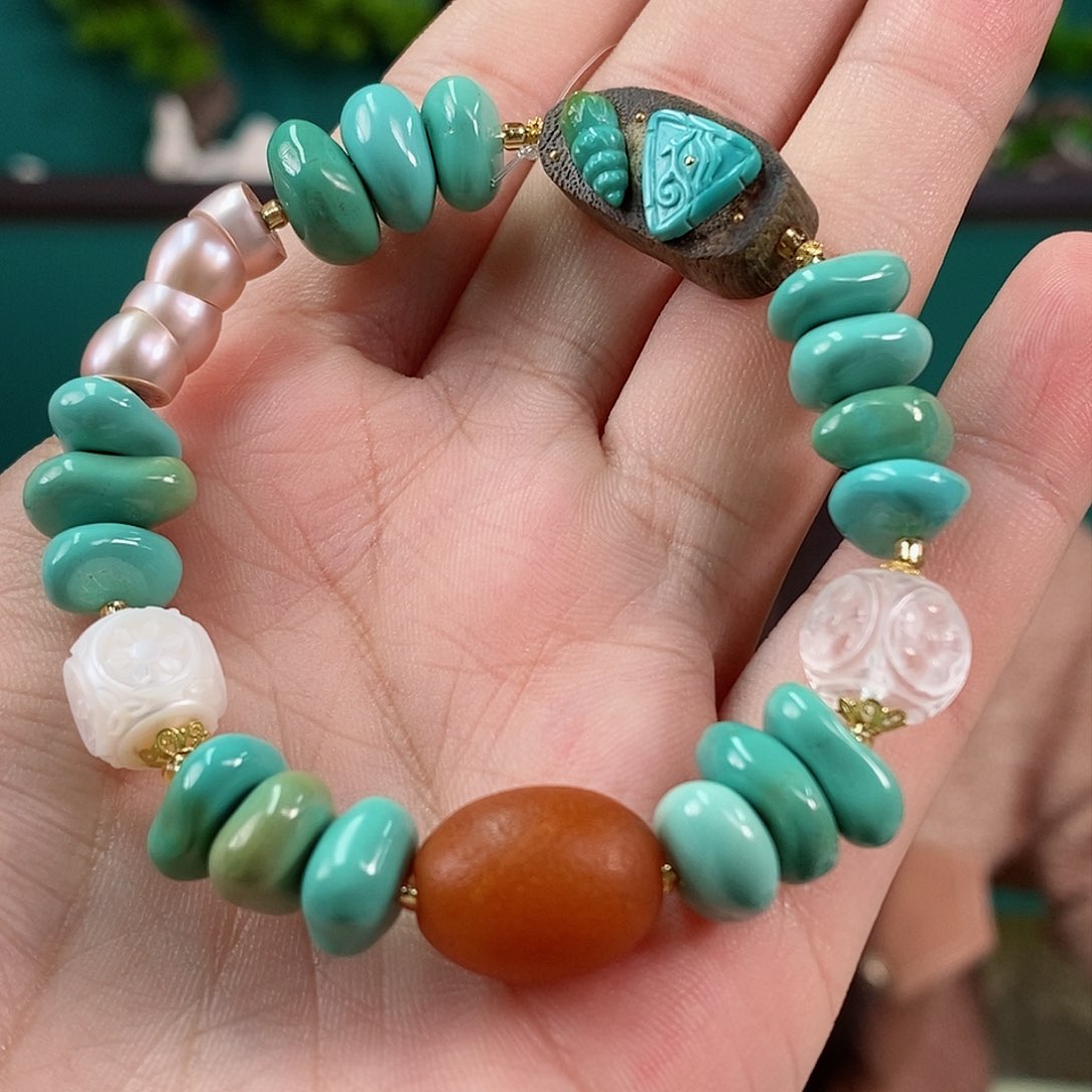 绿松石珠宝奇石未镶嵌