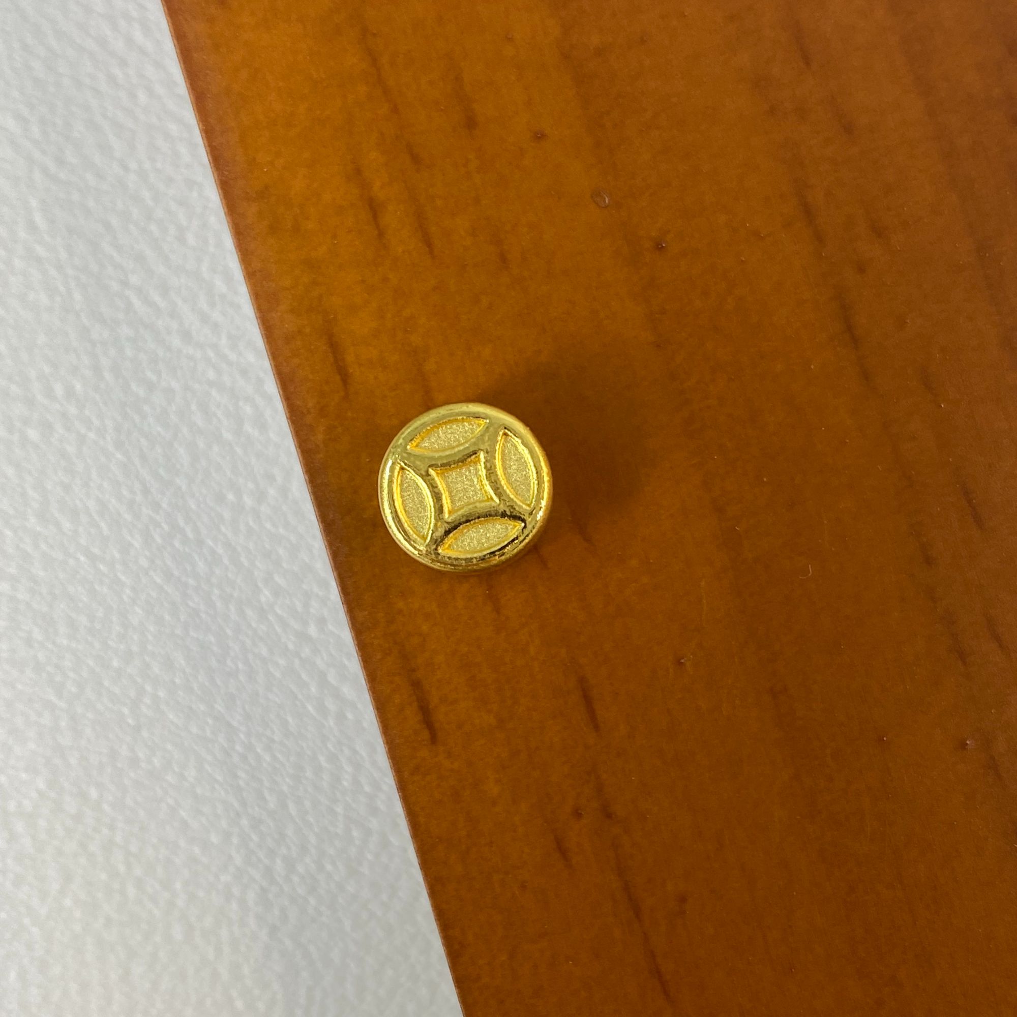 黄金足金999小克重转运珠手链配件钱币铜钱139