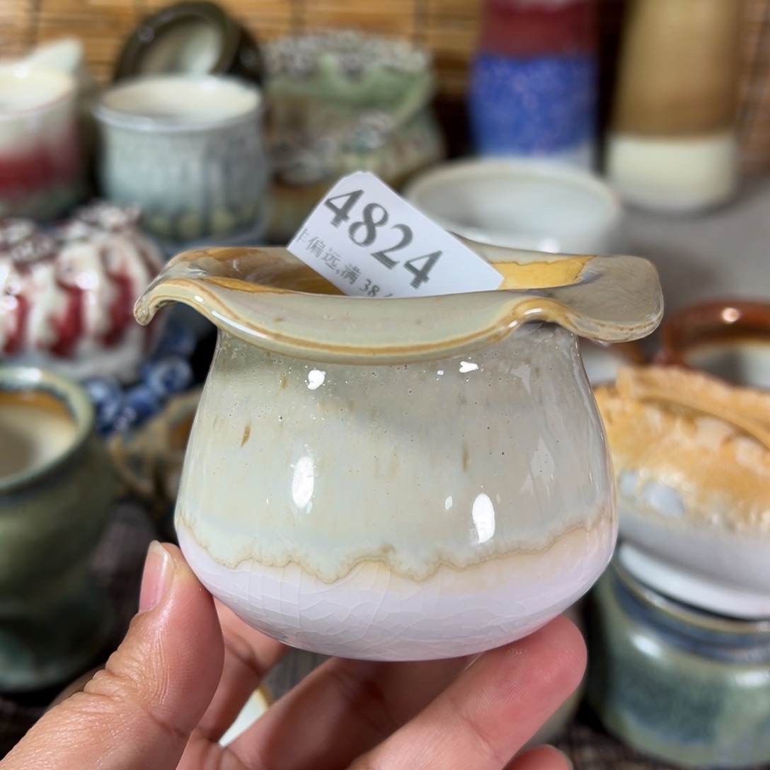 红陶景德镇手工花盆