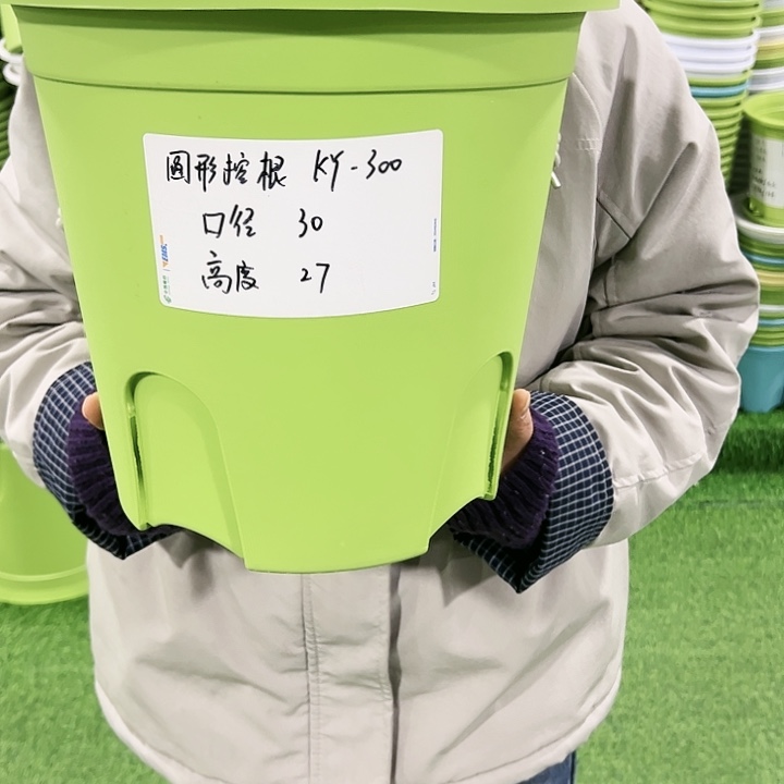 正品圆控口30高27果绿色无托4只