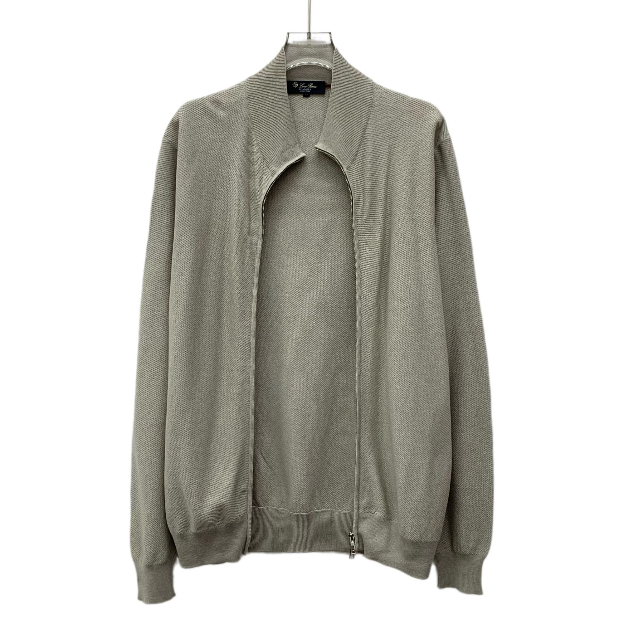 95新 Loro Piana/诺悠翩雅  DM0073  棕灰色针织开衫外套 48 M码 