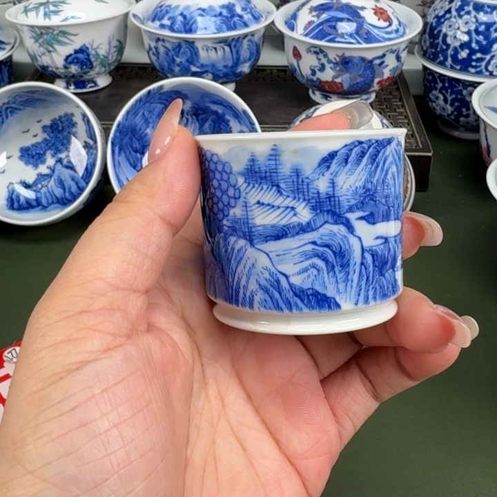 景德镇纯手工手绘茶器蒙蒙