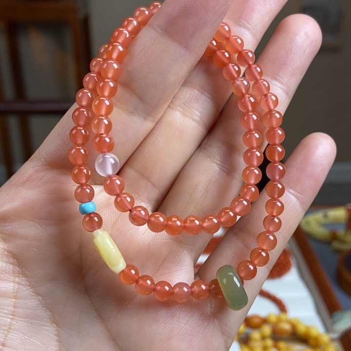 南红玛瑙手链未镶嵌南红5