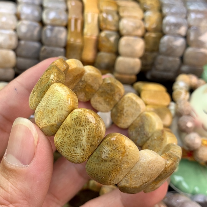 【闪购商品】硅化珊瑚（珊瑚玉）手镯未镶嵌