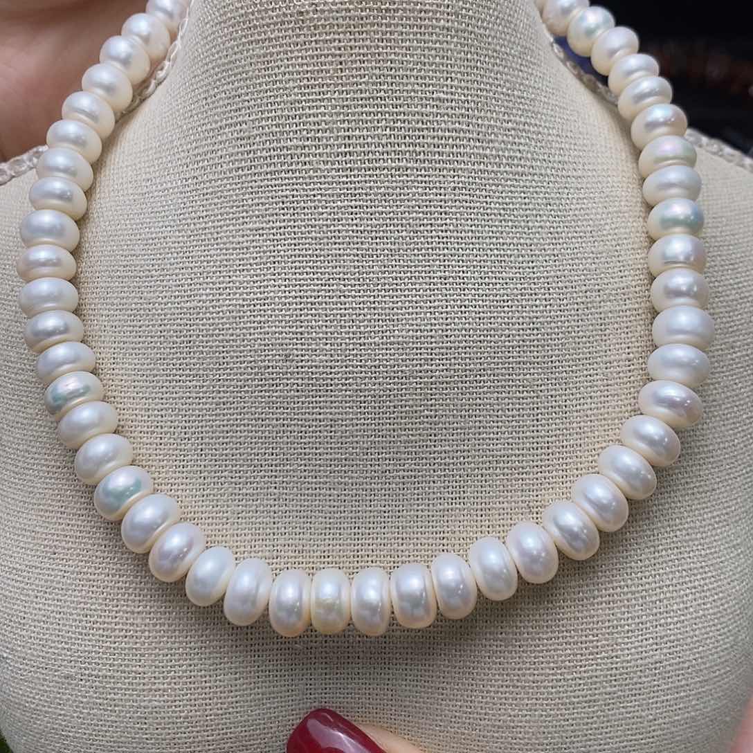 玛瑙/玉髓未镶嵌珠宝半成品拍二得一珍珠馒头珠9mm