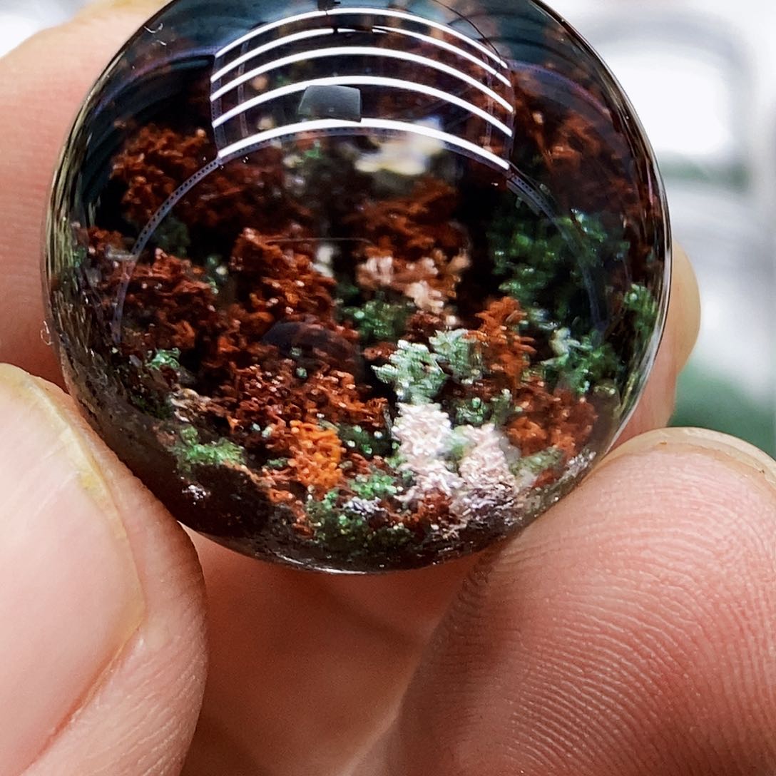 水晶摆件未镶嵌银**珊摆件