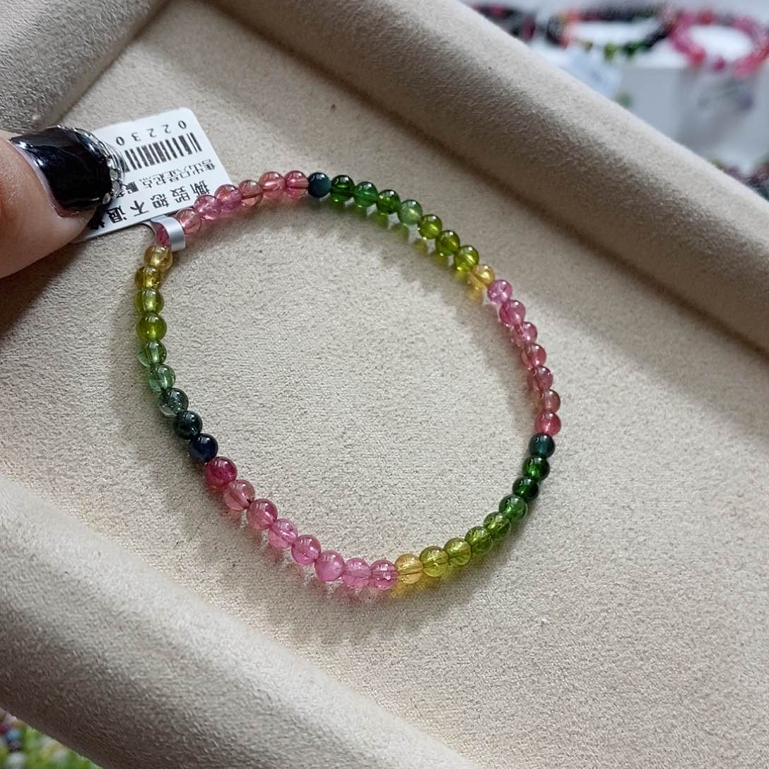 碧玺手链未镶嵌多样性发一条