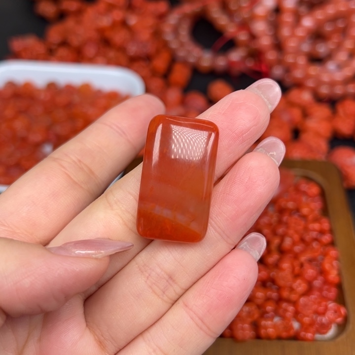 南红玛瑙未镶嵌吊坠(不含链)