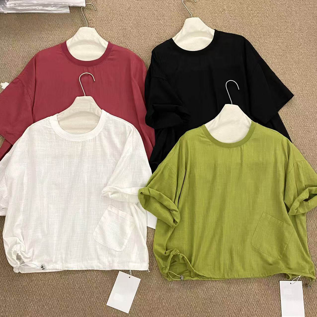 33推荐 1986#6517 日系麻麻口袋抽绳上衣 2025-07-04