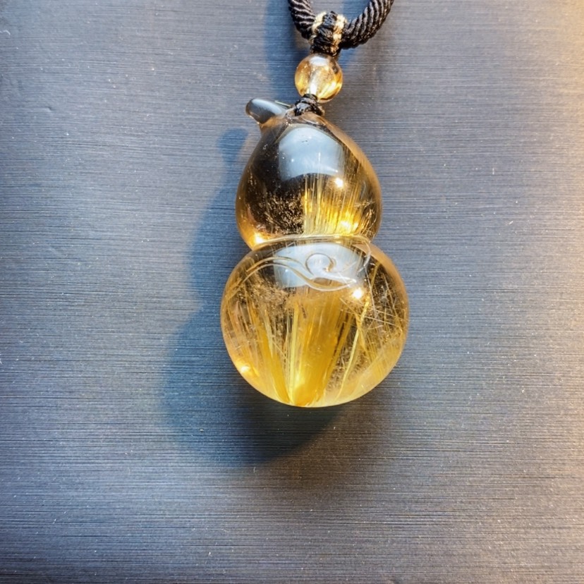 【闪购商品】发晶颈饰未镶嵌扬****?天然发晶葫芦吊坠