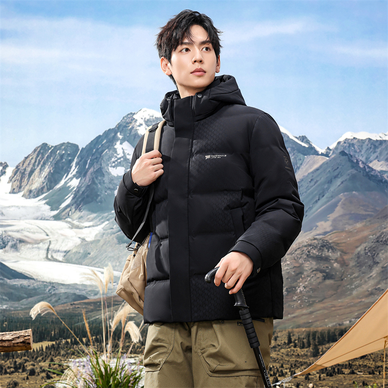 【爱马度王总】男士可拆卸帽商务男装羽绒休闲冬季保暖羽绒服24506