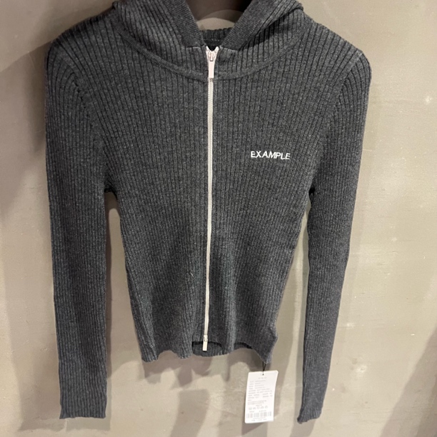 麦寻ZKSHS06A新款秋冬连帽双拉链针织开衫休闲百搭慵懒风