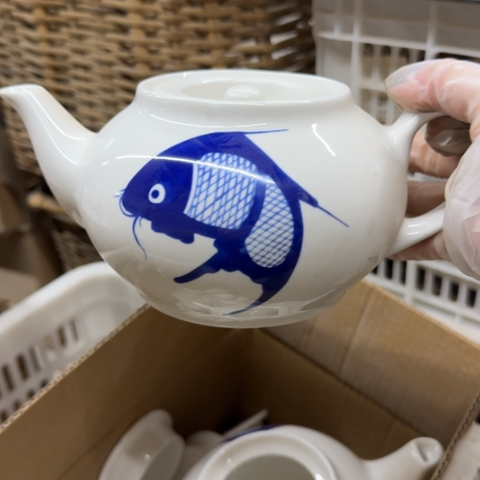 泥塑磁州窑出口茶壶一个遐思