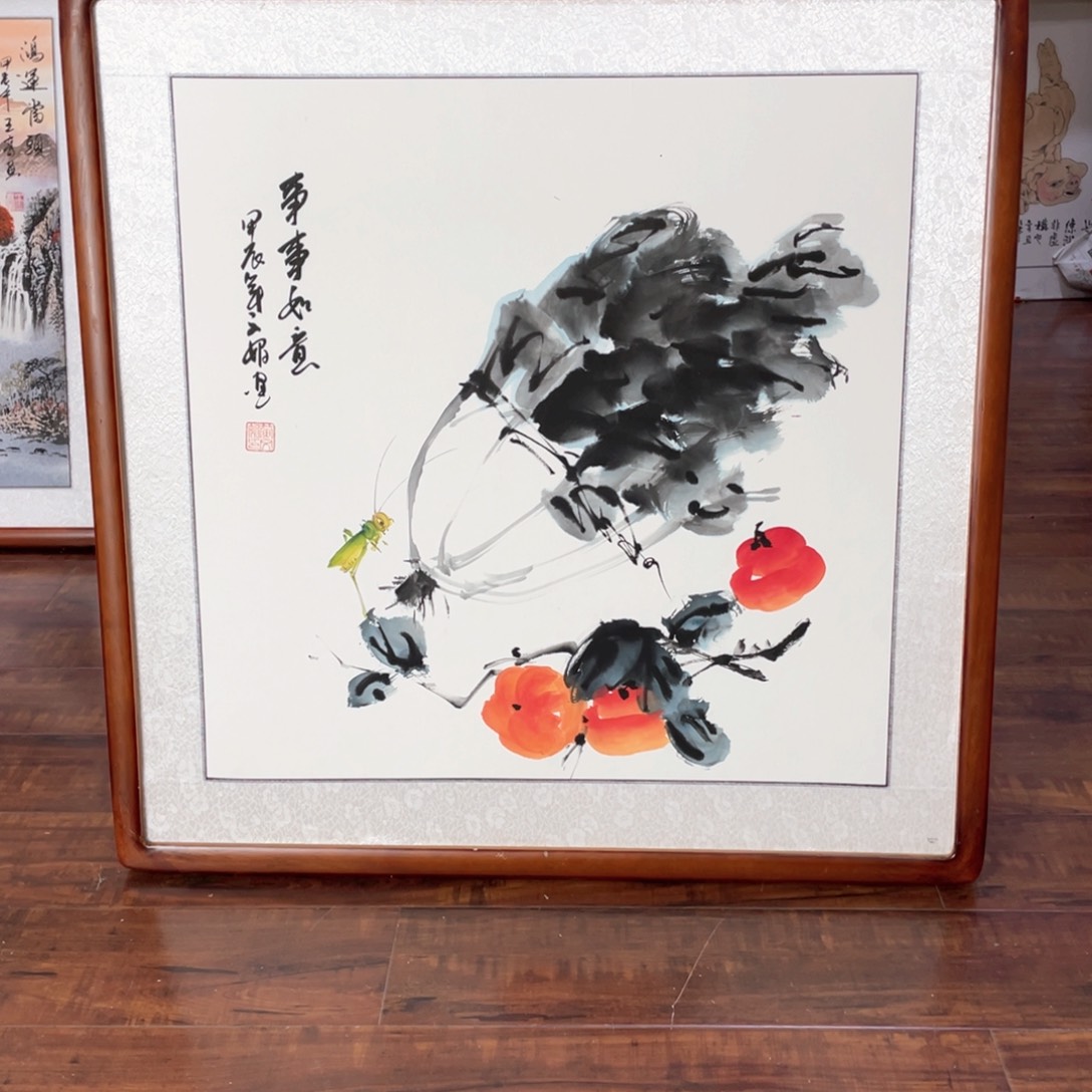 国画带框尺寸63*63厘米