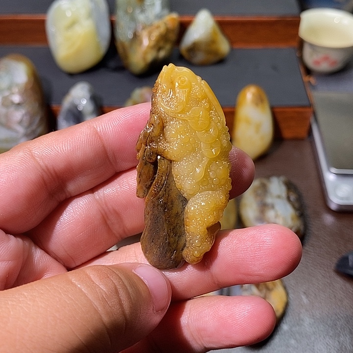 刘***针颈饰未镶嵌和田玉