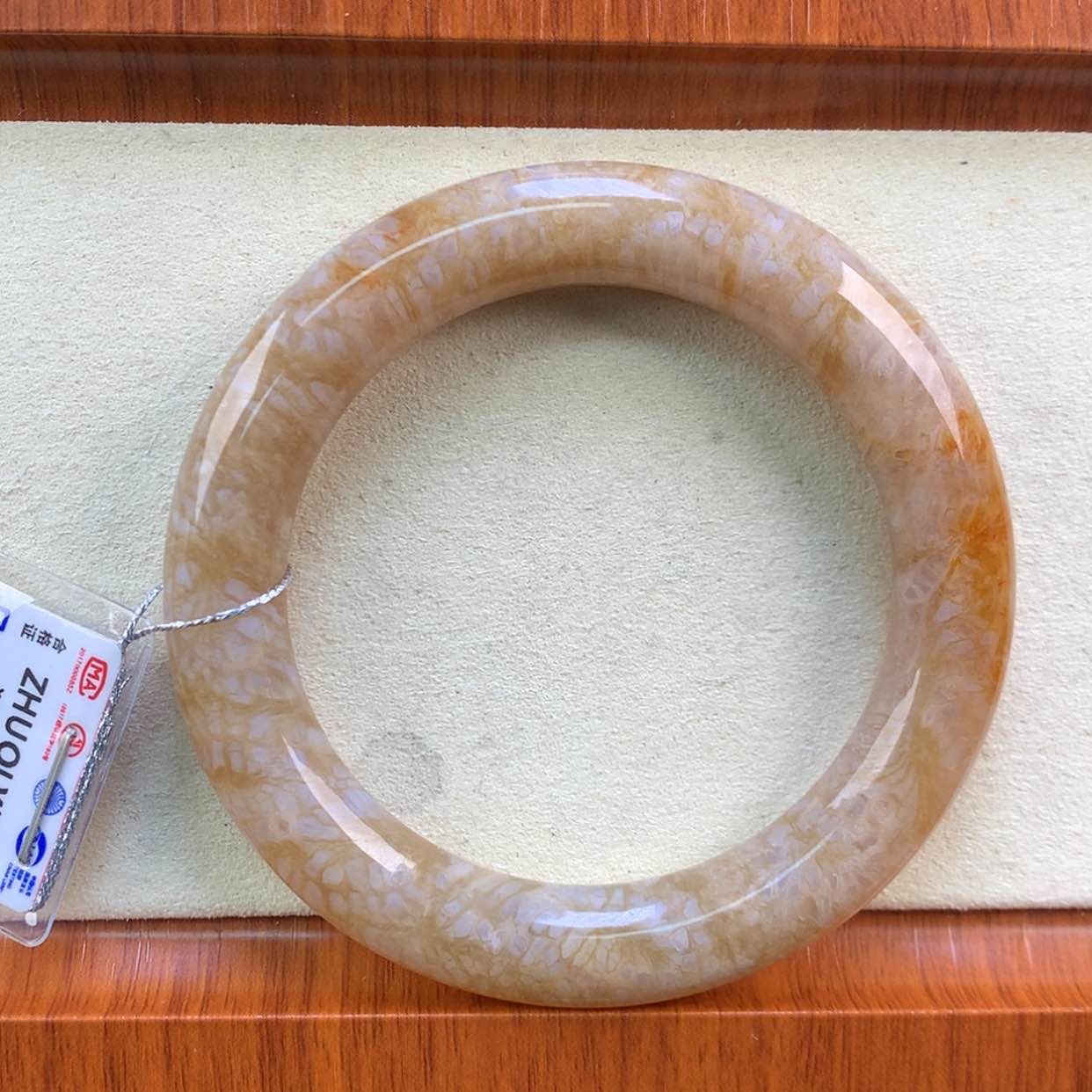 【闪购商品】颈饰未镶嵌硅化珊瑚（珊瑚玉）99号果绿龙骨53圈