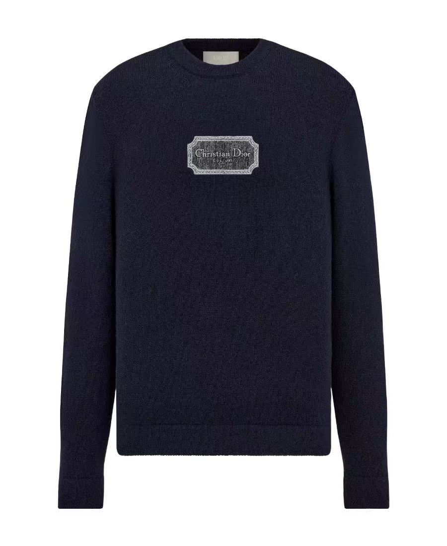 未使用 DIOR/迪奥 大标识logo圆领套头羊绒毛衣