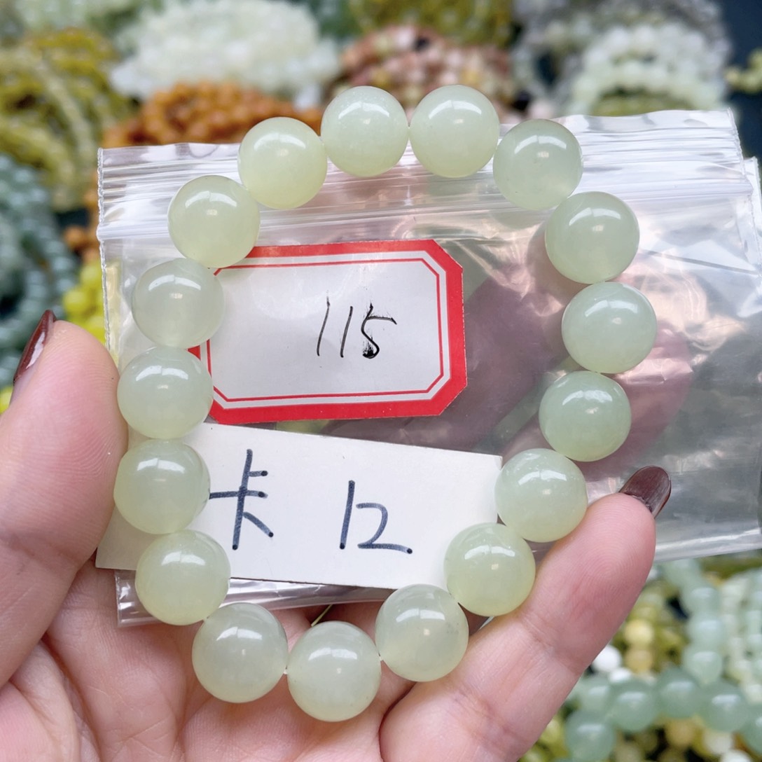 未镶嵌蛇纹石玉手串