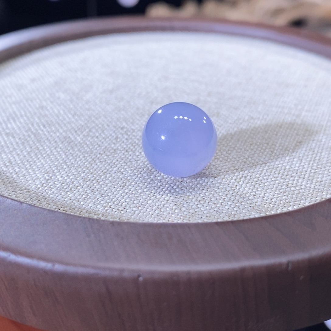 重***版翡翠未镶嵌颈饰梦幻紫13.03mm