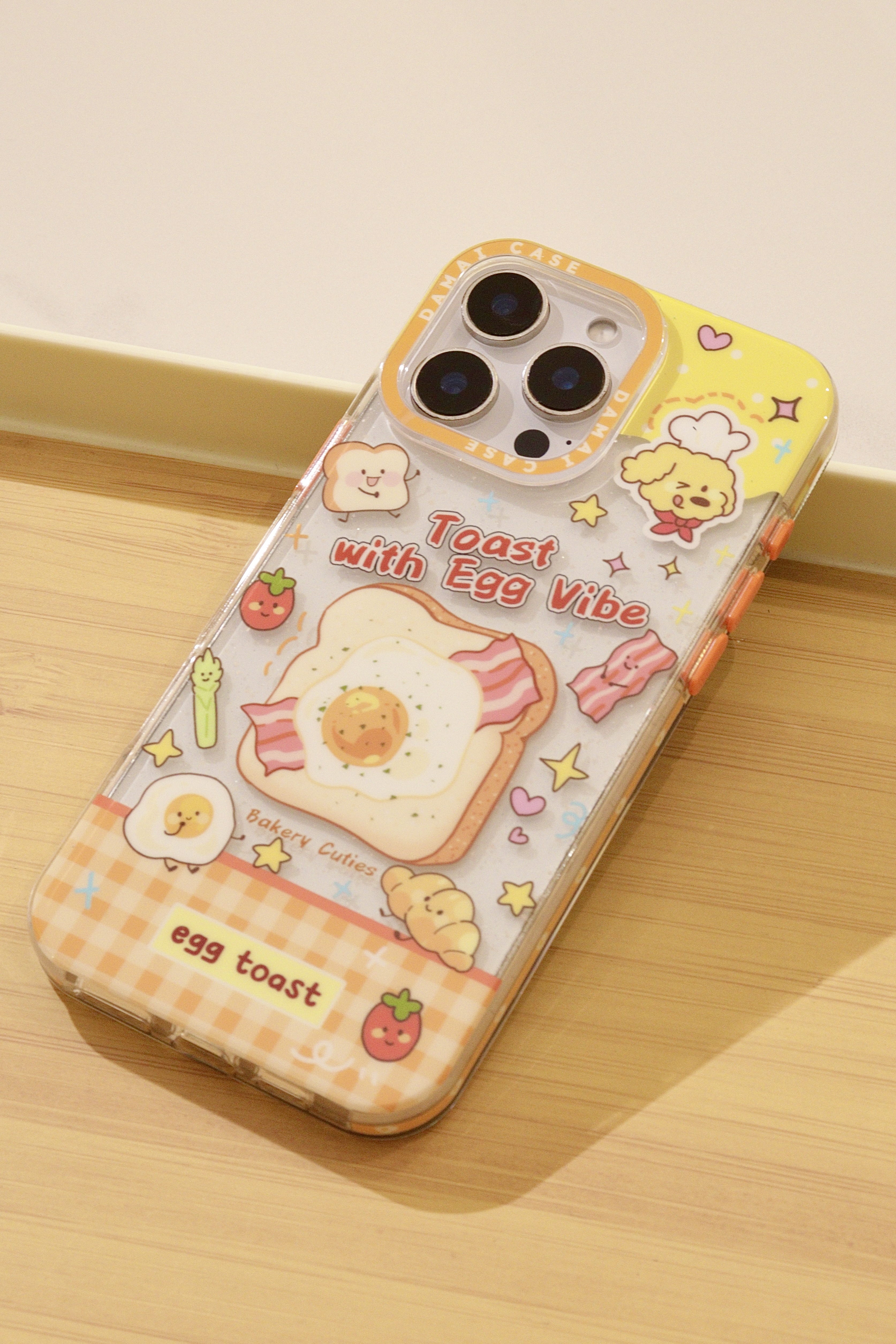 【DAMAI】原创卡通imd双层可爱风设计款保护包边苹果手机壳