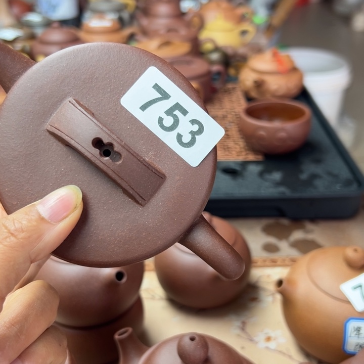 平***人紫砂茶壶底槽清瑕疵160