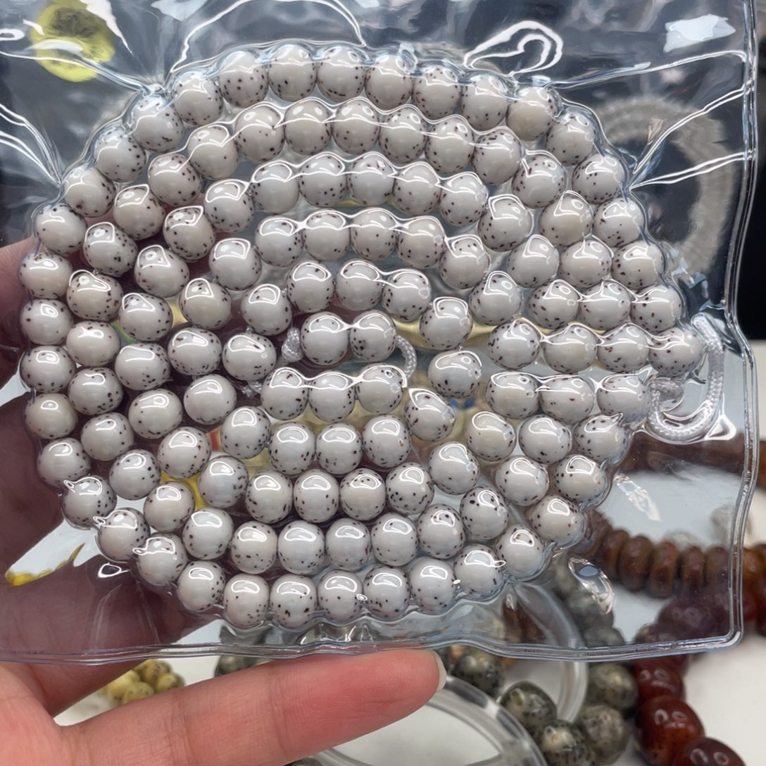 老***婆吊坠星月菩提半壁留白8圆