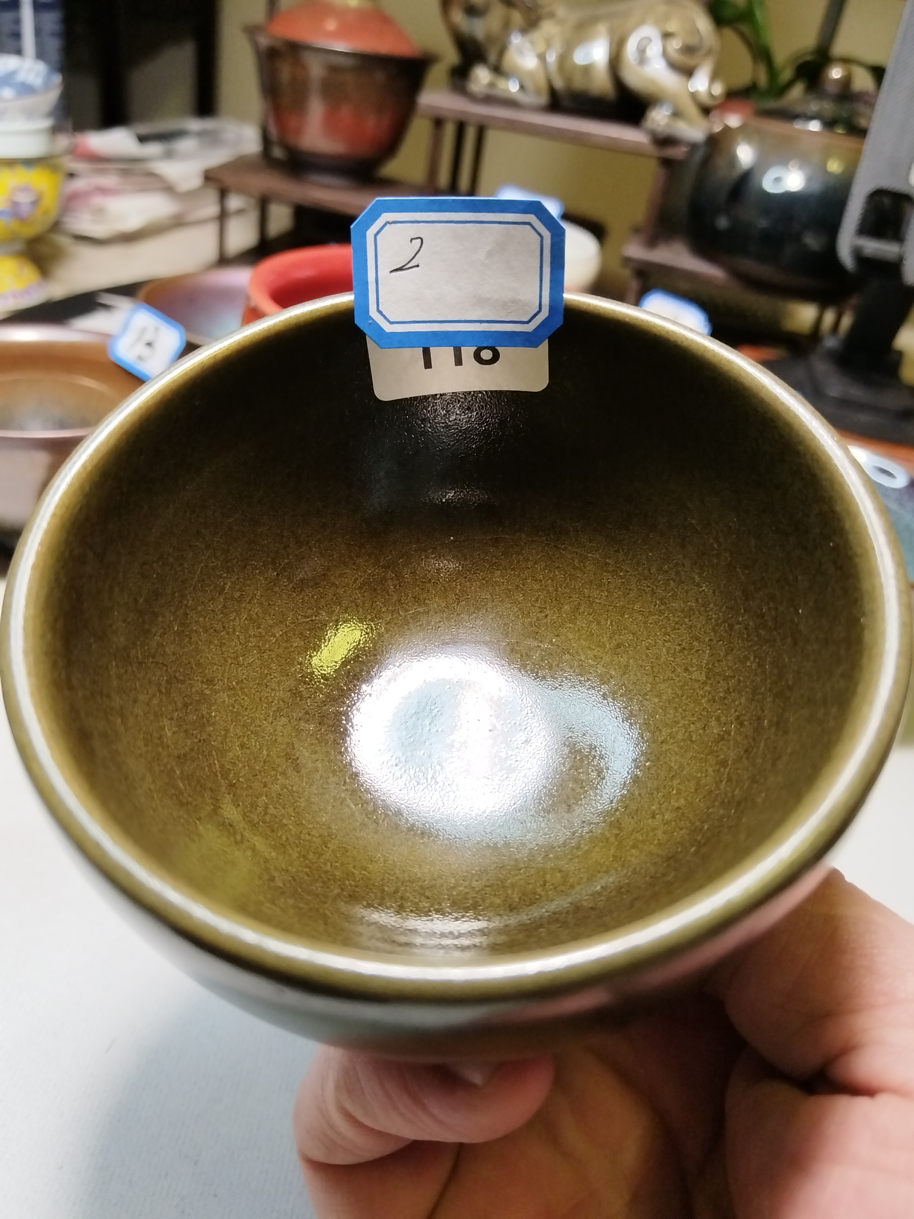 建盏主人杯茶沬绿贝