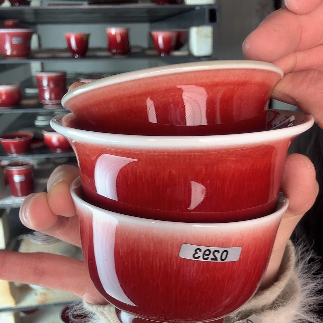 瓷片景德镇郎红陶瓷