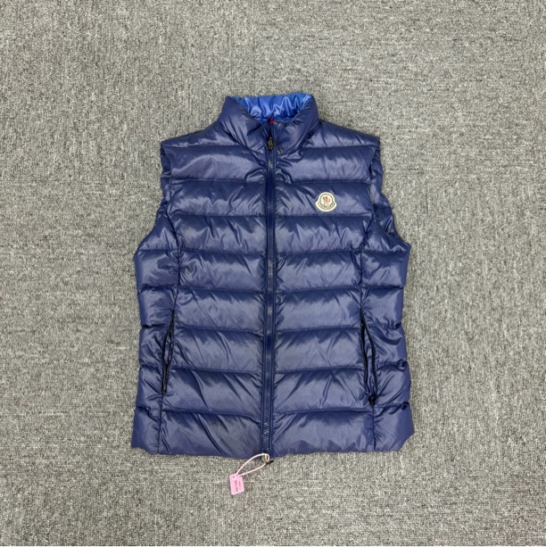 99新 AMIPARIS 蒙口 蓝色羽绒马甲 2码