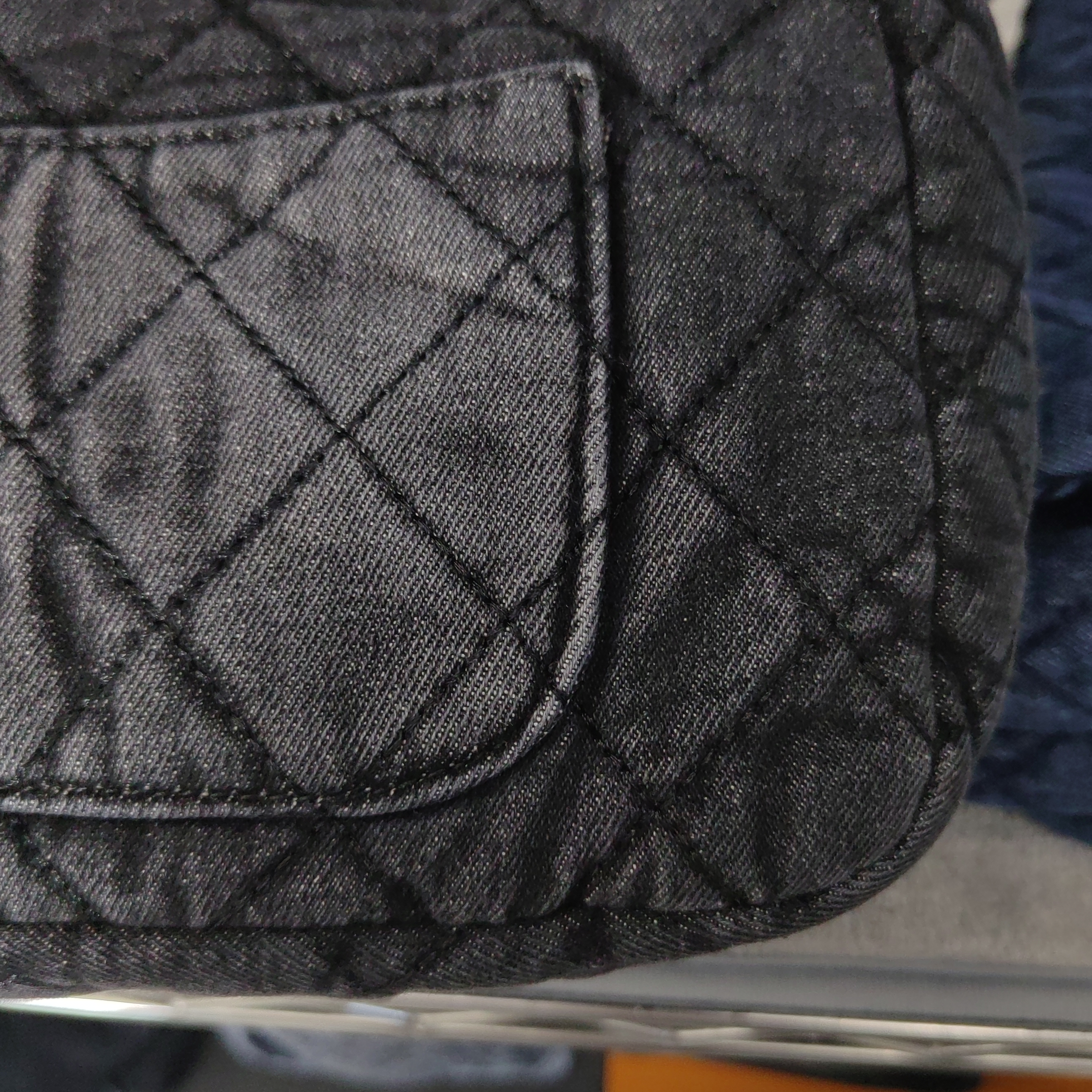 机场大号牛仔灰色包包