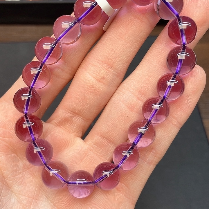 水晶手链未镶嵌小*.9紫水晶10mm