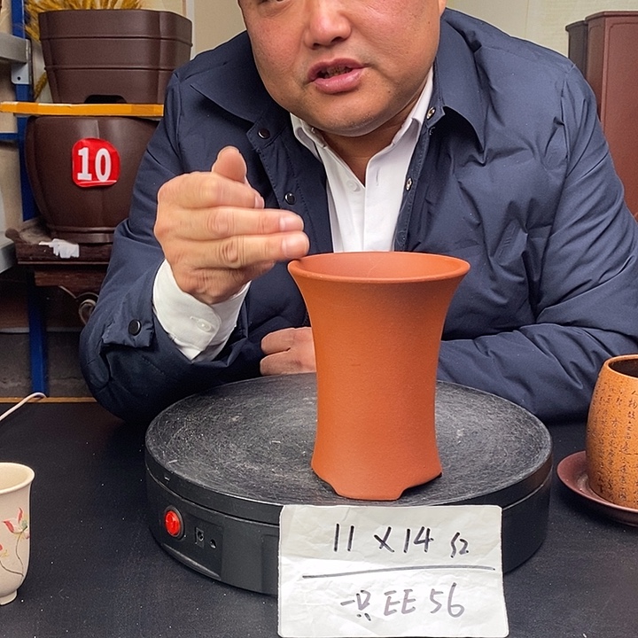 紫砂花盆货号一只EE56