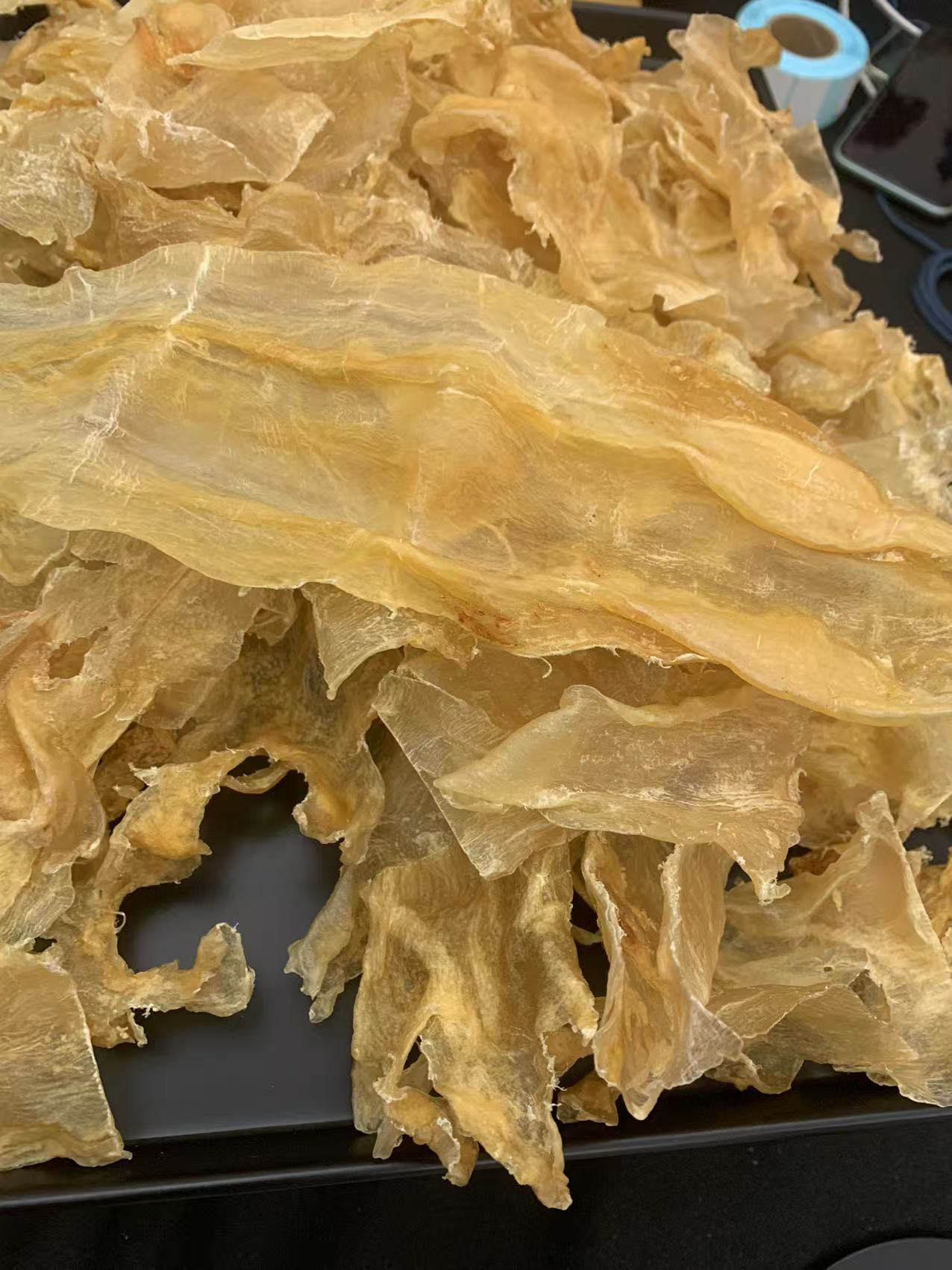 广东汕头+日晒花胶断鱼胶鱼肚干胶干货-煲汤-500G
