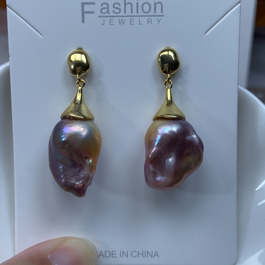 淡水珍珠耳环合金特价843