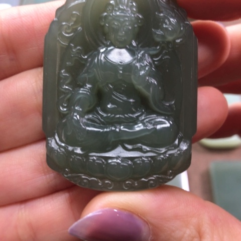 和田玉颈饰未镶嵌一****雪