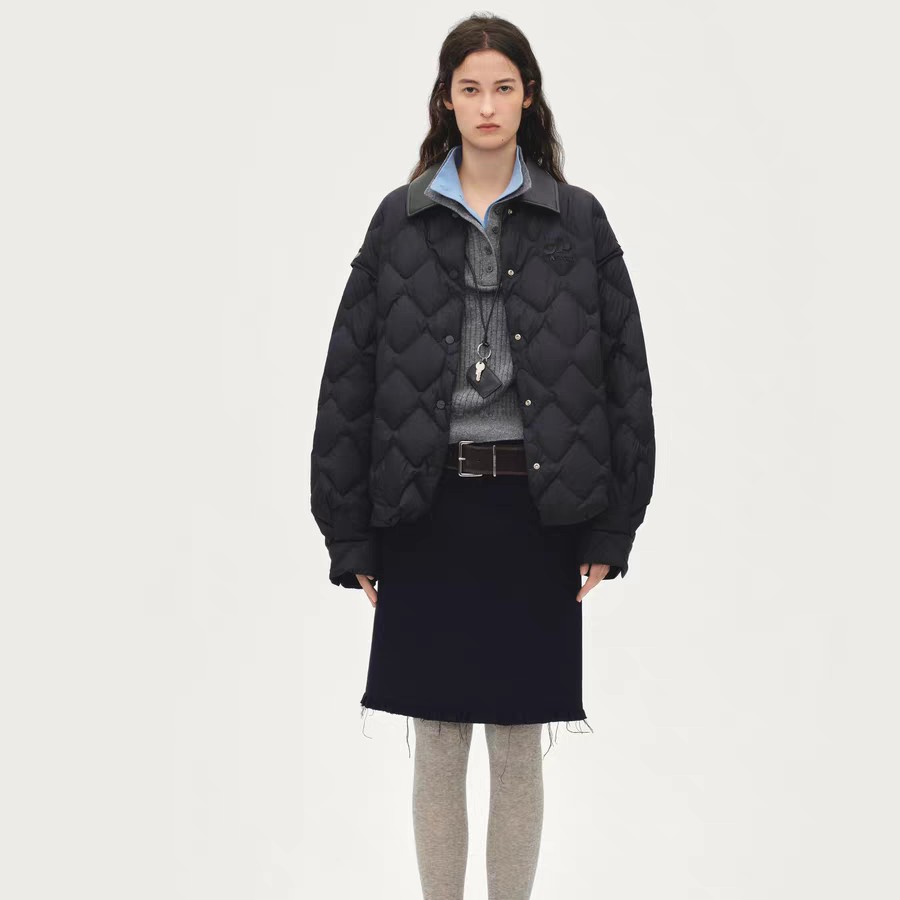 AVVENN设计师款衬衫轻薄菱格宽松