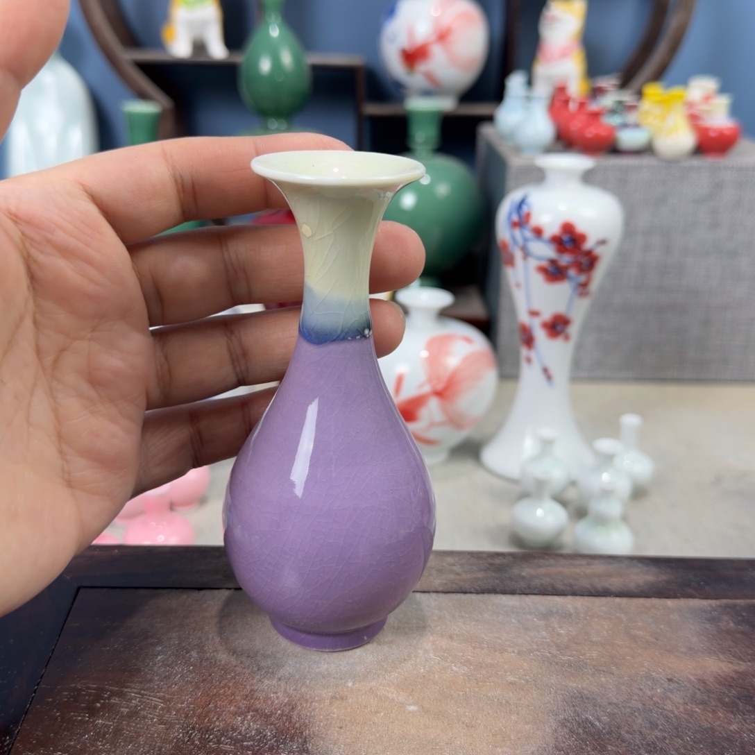 陶瓷手工小花器摆件