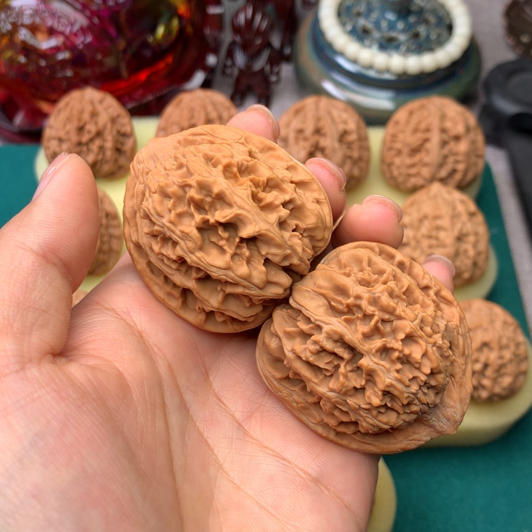 文玩核桃把件玉麒麟43