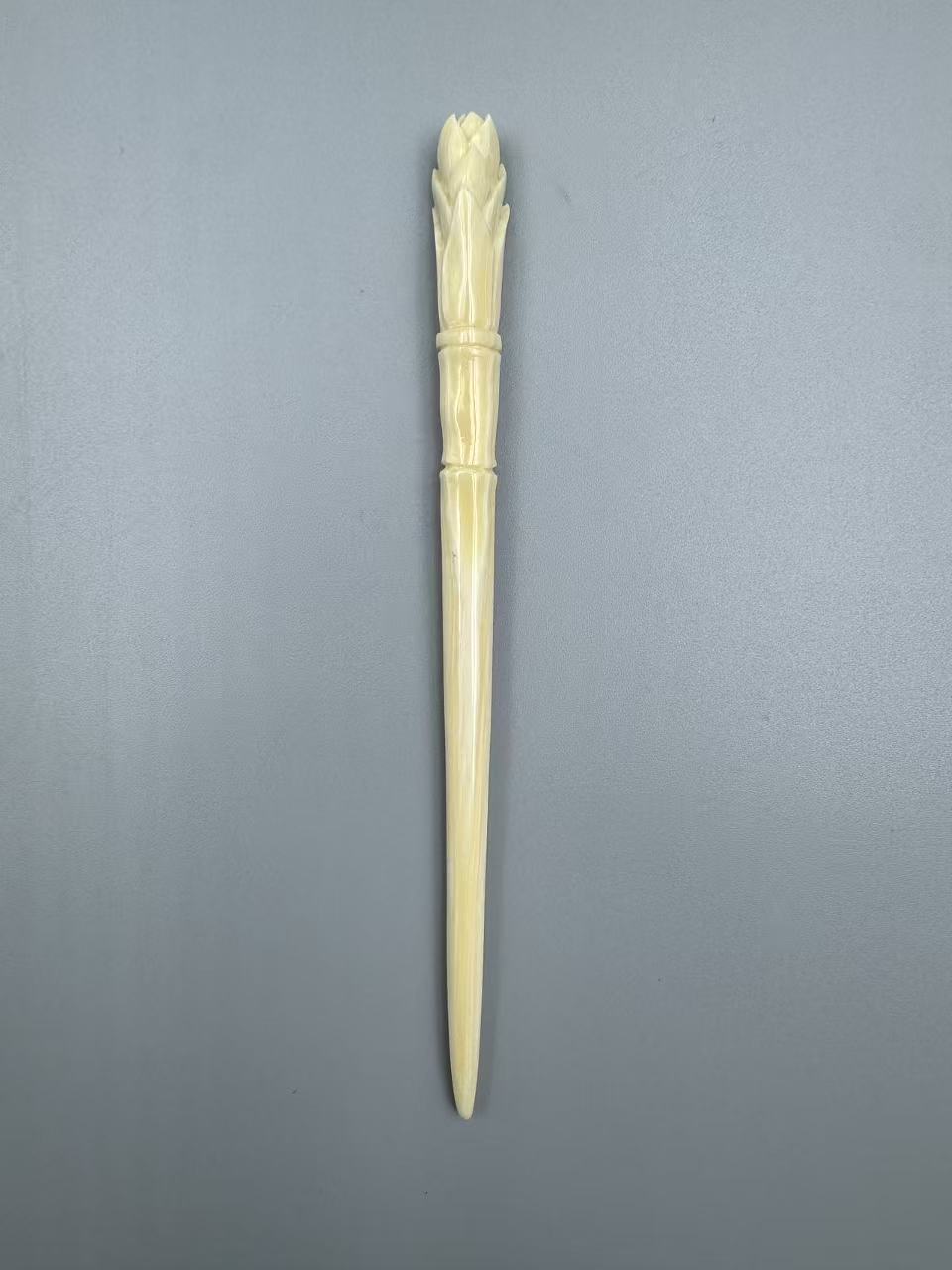 m50699 天然猛犸牙发簪簪子 竹梢丹娇 长度125.6*9.3mm