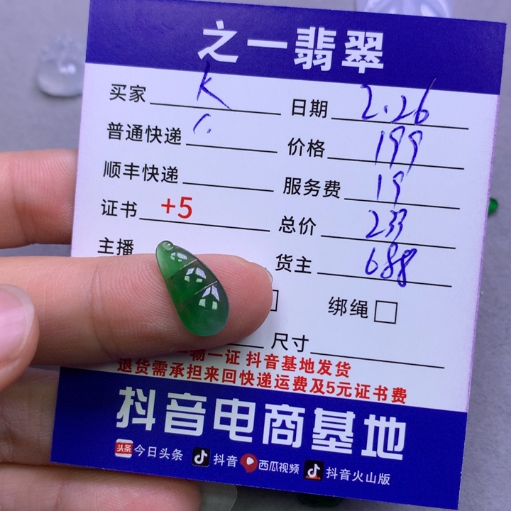 翡翠颈饰未镶嵌K****_翡翠